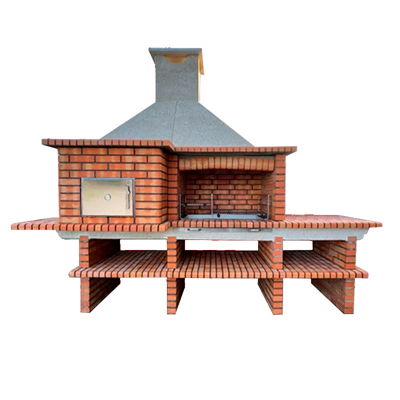 barbecue four a bois et evier av5900f