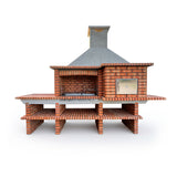 Houtgestookte barbecue oven en gootsteen AV5900F