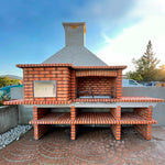 barbecue four a bois et evier av5900f