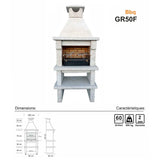 Barbecue GR50F en granit portugais