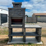 barbecue pierre reconstituee avec evier av270f