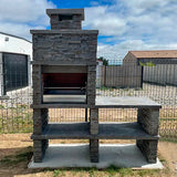 barbecue pierre reconstituee avec evier av270f