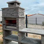 barbecue pierre reconstituee avec evier av270f