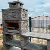 barbecue pierre reconstituee avec evier av270f