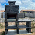 barbecue pierre reconstituee avec evier av270f