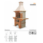 barbecue en dur refractaire ce2060g