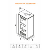poele a bois avec four dordogne pf028f