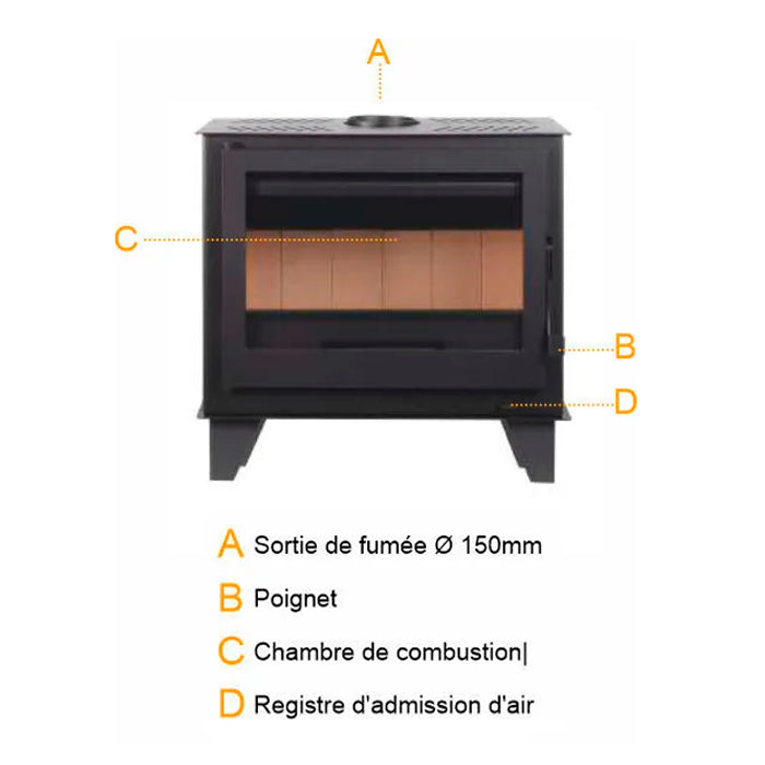 poele a bois portugaise tarn pf035f