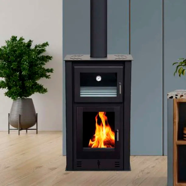 poele a bois avec four aveyron pf037f