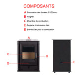 poele a bois verdon pf038f