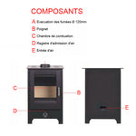 poele a bois ardeche pf039f