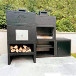 barbecue ligne moderne avec four et evier av100m
