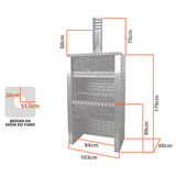 barbecue en pierre et brique cs3030f