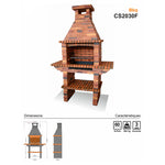 barbecue en pierre au charbon cs2030f