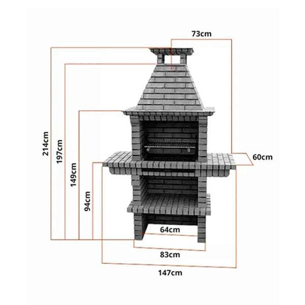 barbecue en briques cs1360f