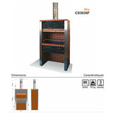 barbecue en pierre et brique cs3030f