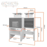 barbecue comtemporain avec four cs6120f