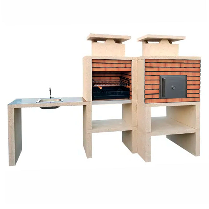 Barbecue Contemporain avec Four et Évier CS6140F