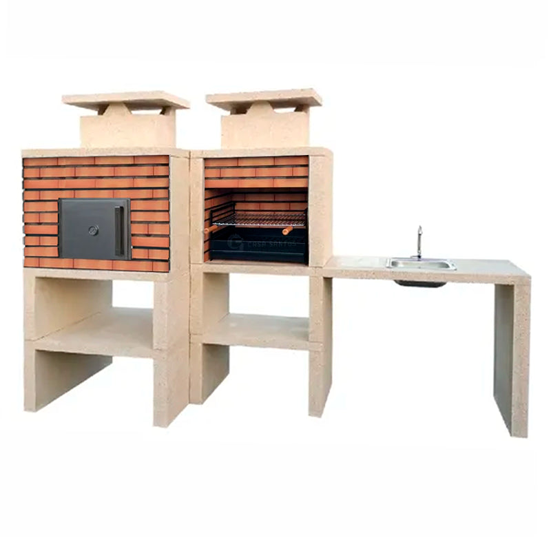 Barbecue Contemporain avec Four et Évier CS6140F