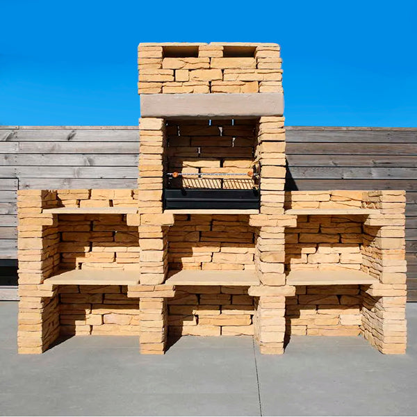 barbecue en pierre avec plans de travail fb004f