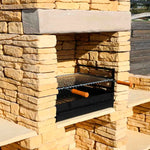 barbecue en pierre avec plans de travail fb004f