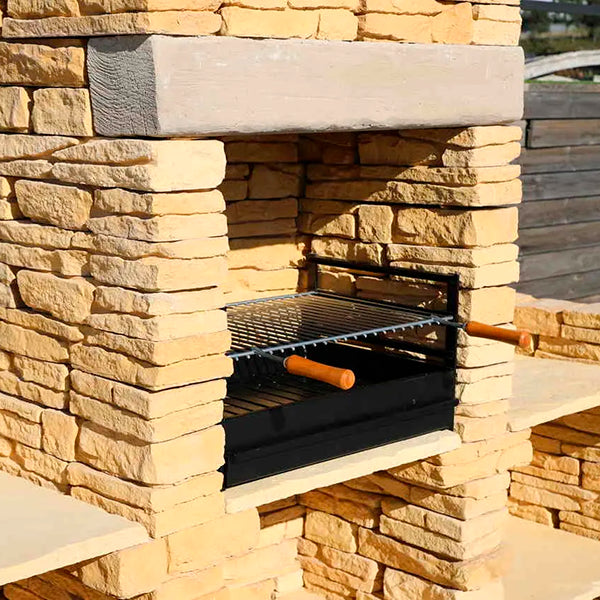 barbecue en pierre avec plans de travail fb004f