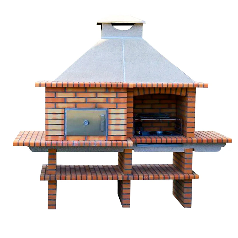 barbecue fixe avec four a pain et pizza av5550f