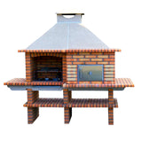 Fixed barbecue with bread and pizza oven AV5550F