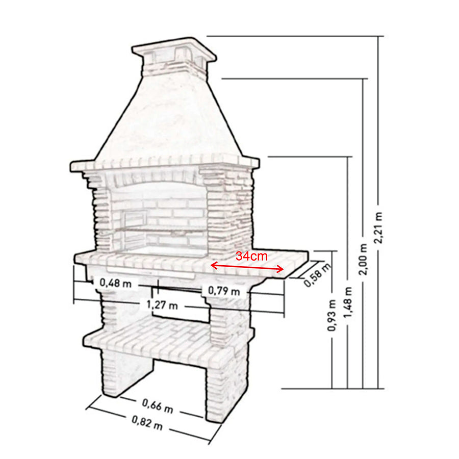 barbecue en pierre artisan pr4010f