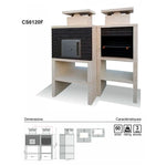 barbecue comtemporain avec four cs6120f