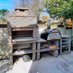 barbecue en pierre reconstituee avec evier av275f