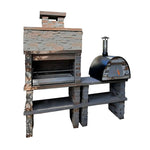 barbecue en pierre reconstituee avec evier av275f