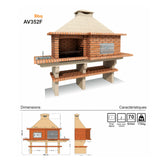 Barbecue AV352F installé