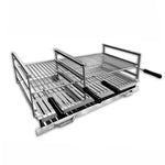 grilloir double a encastrer en inox 88x44 ac43f