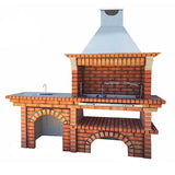 barbecue portugais en brique avec evier ce3260f