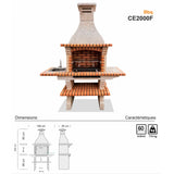 barbecue en kit de jardin ce2000f