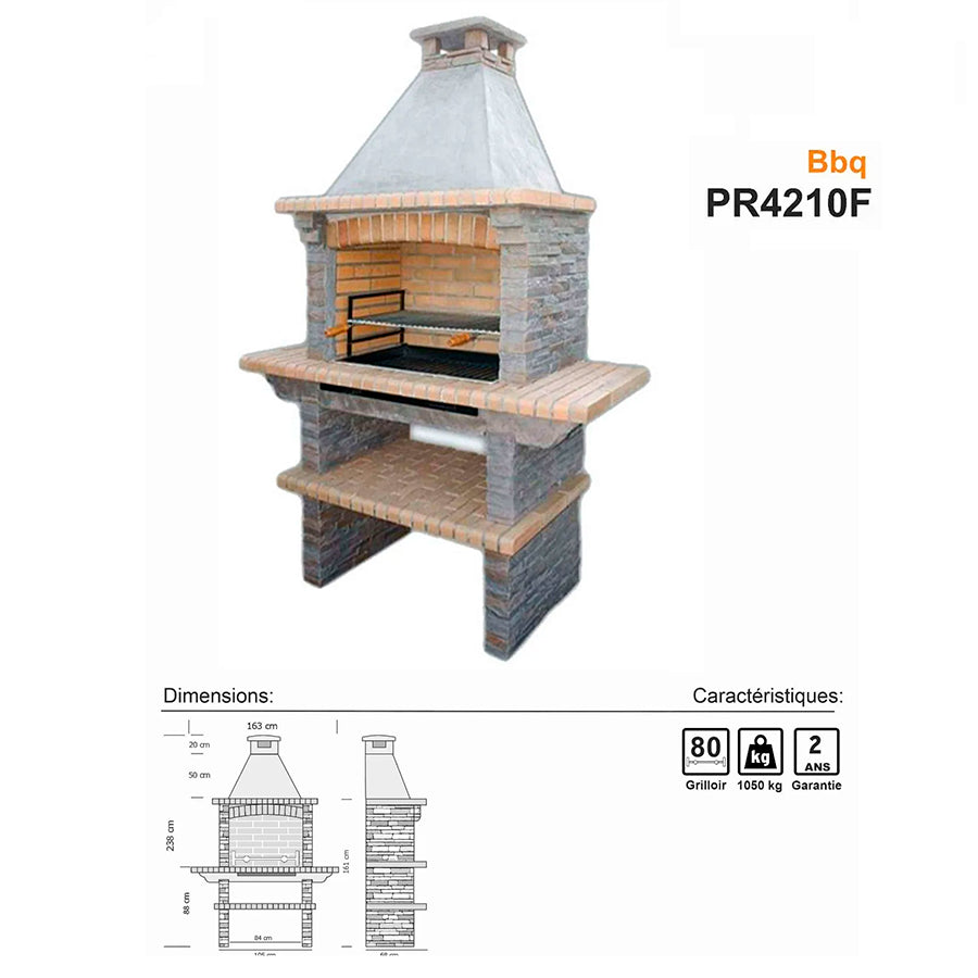 barbecue en pierre du portugal pr4210f