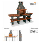 barbecue en pierre avec evier cs2090f