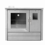 cuisiniere a bois inox la fontaine pf003f