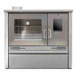 cuisiniere a bois inox hugo pf005f
