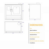 Cuisinière a bois Contemporaine JULES VERNE PF004F