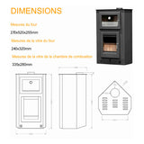 poele a bois avec four d angle somme pf046f