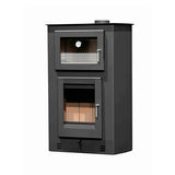 poele a bois avec four d angle somme pf046f