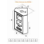 poele a bois d angle avec four rhone pf026f