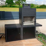 barbecue moderne avec evier av40m