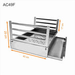 grilloir a poser en inox 80x40 ac49f