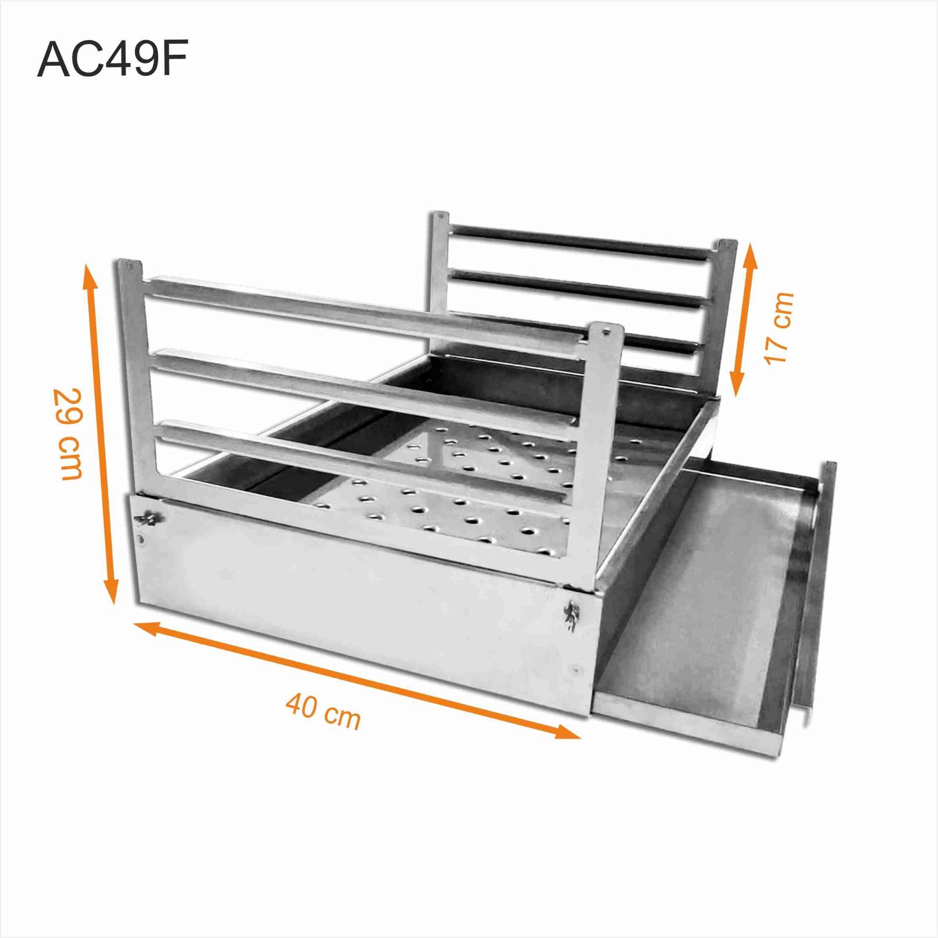 grilloir a poser en inox 80x40 ac49f