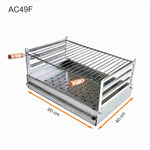 grilloir a poser en inox 80x40 ac49f