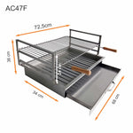 grilloir a encaster en inox 68x34 ac47f
