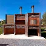 barbecue pierre et briques avec four et evier cs3070f 1